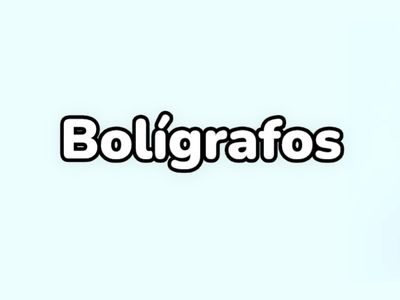Bolígrafos