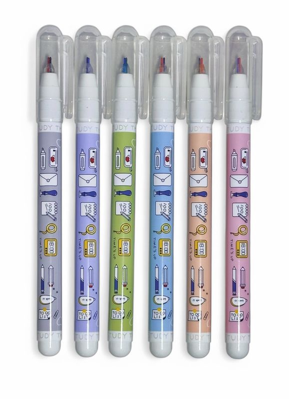 Set bolígrafos Dobles Study Doodle