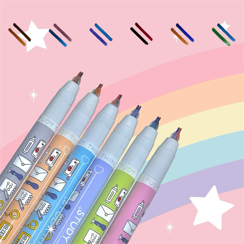 Set bolígrafos Dobles Study Doodle