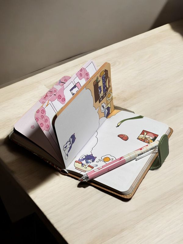 Cuaderno notas Japan Sushi Cat