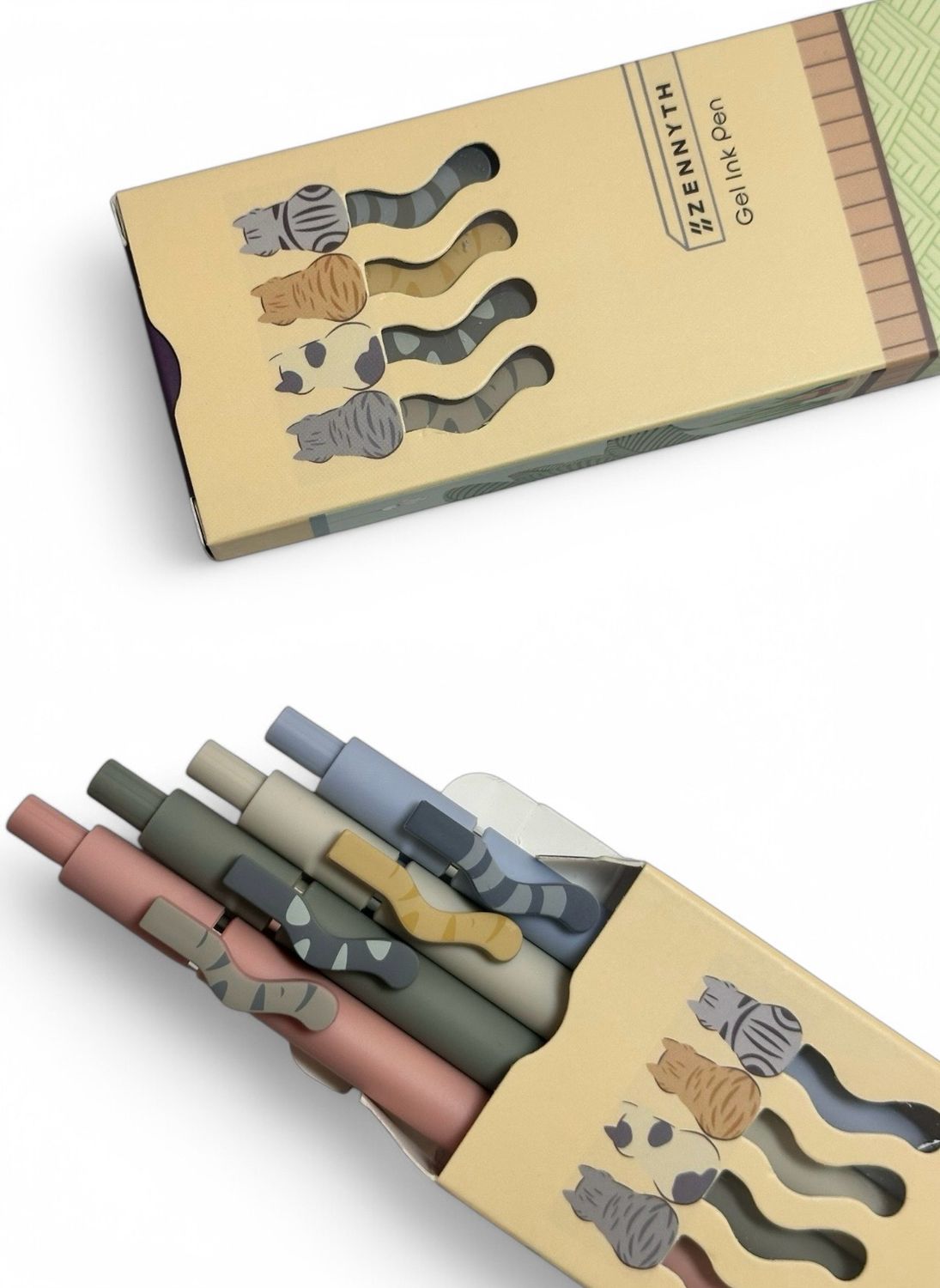 Set Boligrafos: Curious Cat