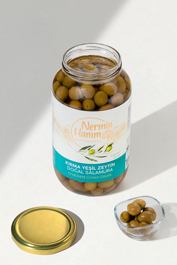 Edremit Green Crushed Olives 650 gr