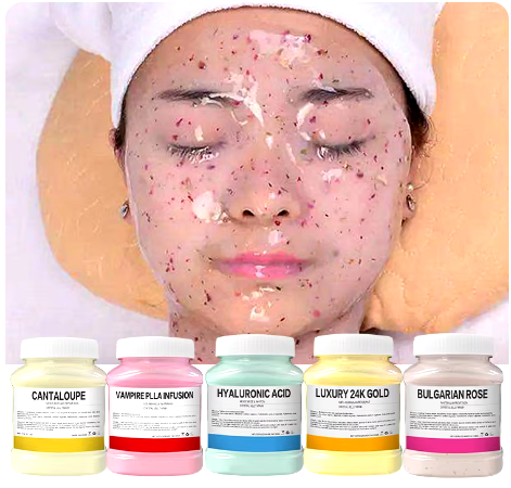 350g Hydrating 24K Gold Soft Mask Powder Rose Petal Crystal Jelly Mask Powder Skin Care