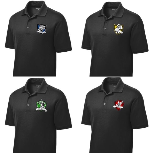 POLO WITH EMBROIDERED HOUSE PATCH LOGO (YOUTH)
