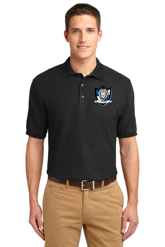 POLO WITH EMBROIDERED HOUSE PATCH LOGO (ADULT)