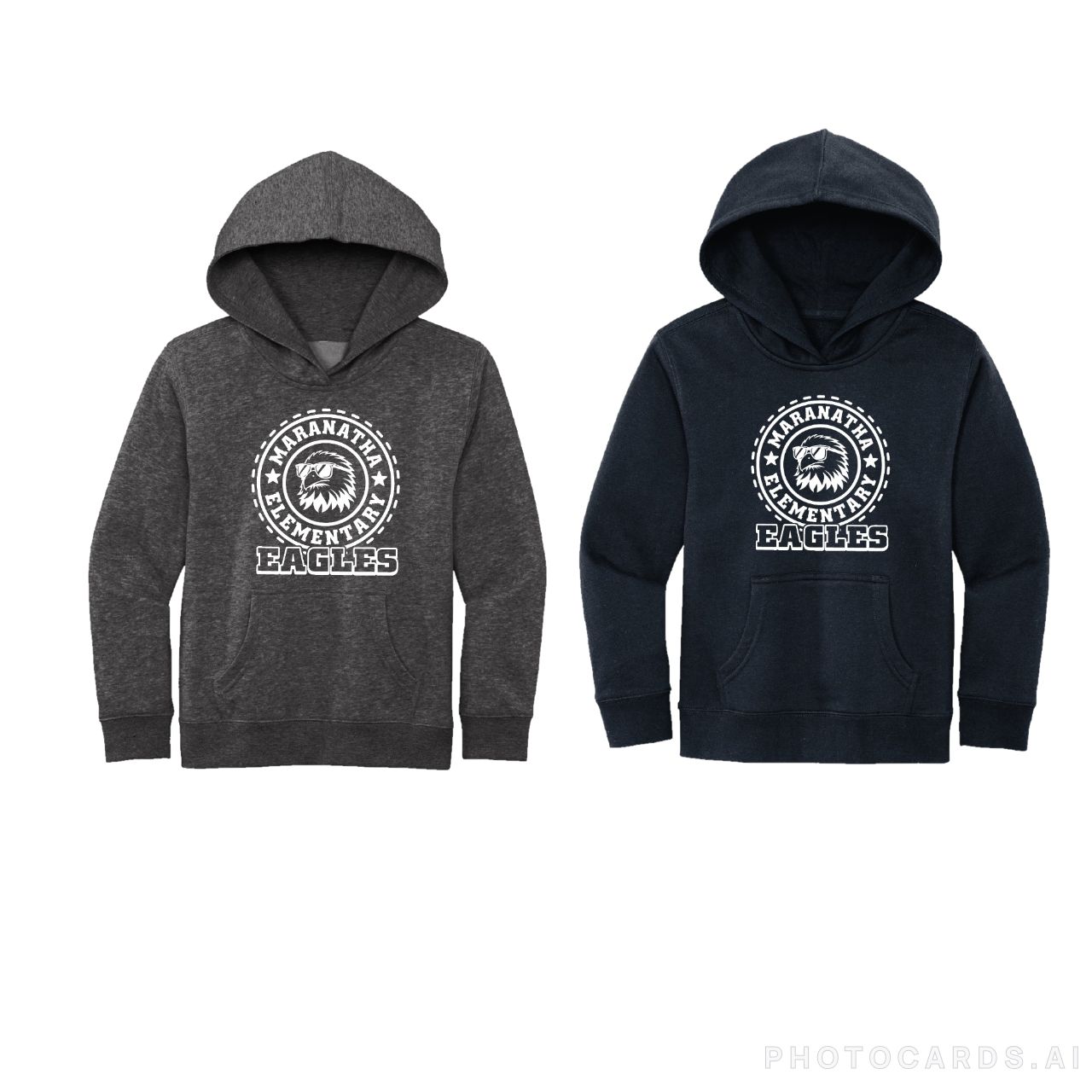 MARANATHA ELEMENTARY WITH COOL EAGLE HOODIE (YOUTH)