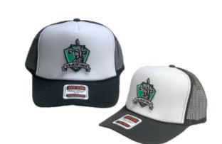 EMBROIDERED HOUSE SHEILD PATCH TRUCKER CAPS