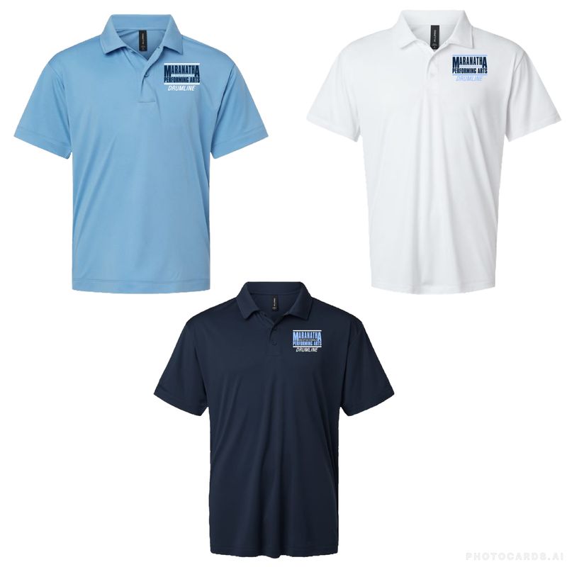 MARANATHA PERFORMING ARTS DRUMLINE POLO (ADULT)