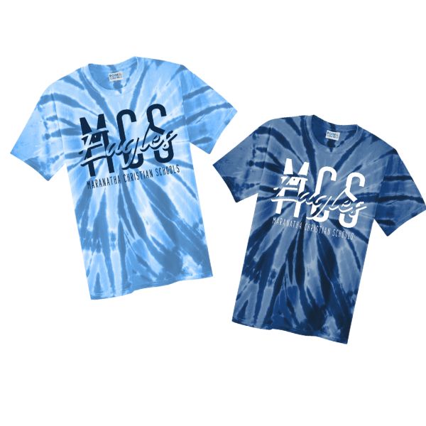 MCS EAGLES TIE-DYE TEE (ADULT)