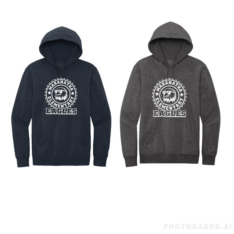 MARANATHA ELEMENTARY WITH COOL EAGLE  HOODIE (ADULT)
