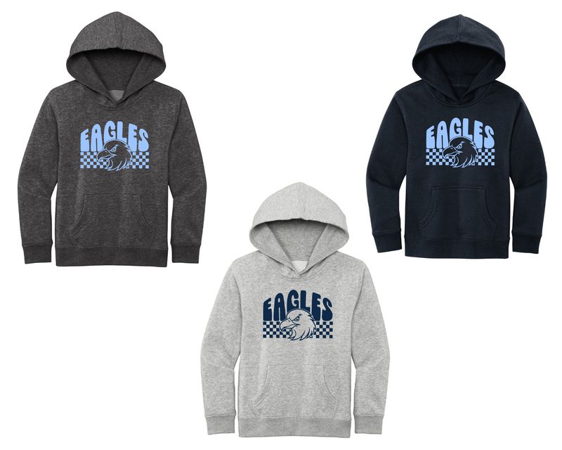 EAGLES CHECKERED HOODIE (YOUTH)