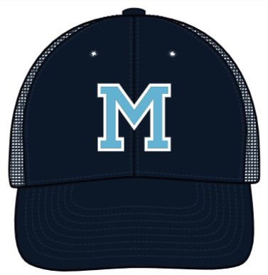 "M" FLAT EMBROIDERED CAP WITH FAITHFUL EMBROIDERED ON BACK
