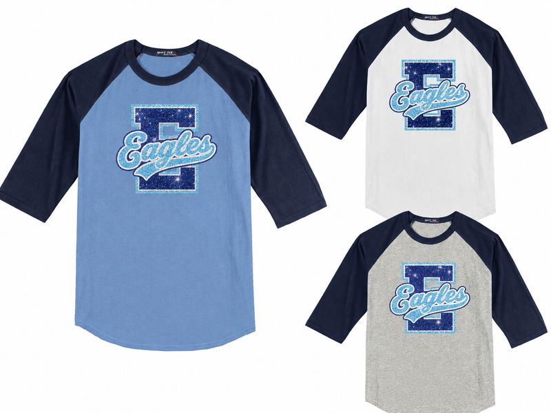 EAGLES GLITTER REGLAN (ADULT)