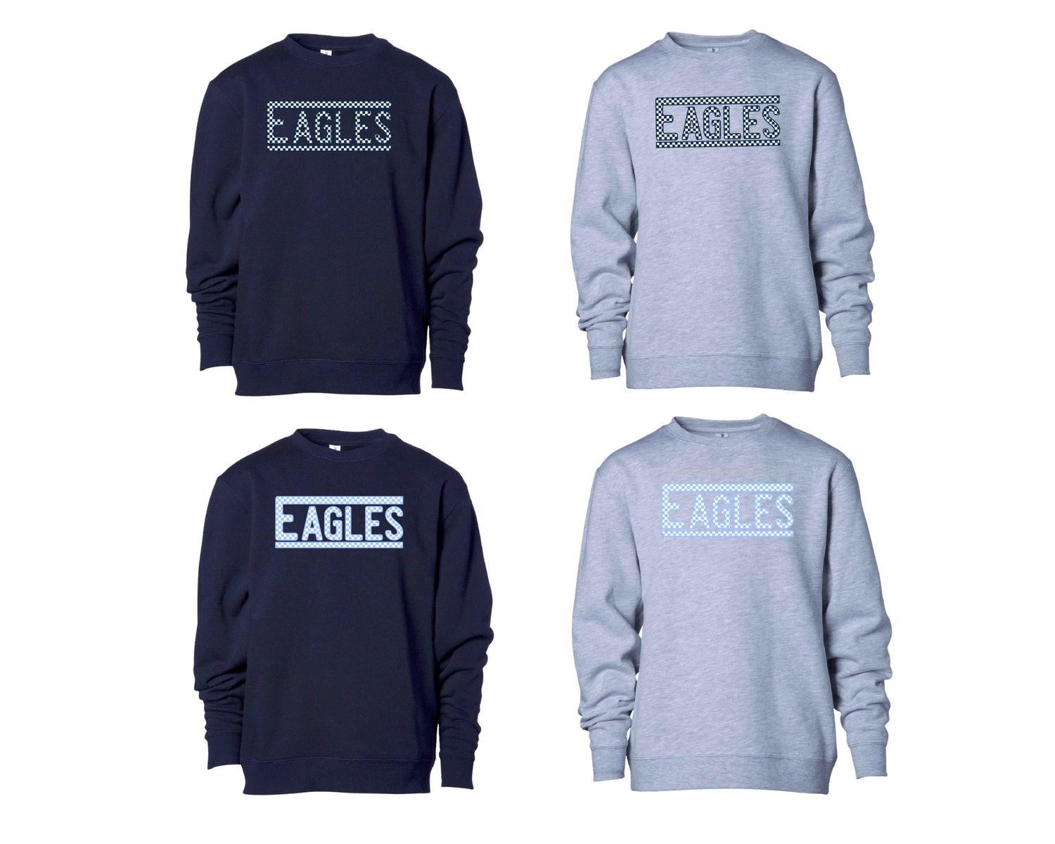 EAGLES RETRO CHECKERED CREW (ADULT)