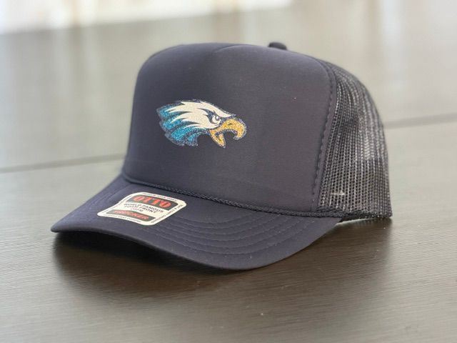 GLITTER EAGLE TRUCKER CAP