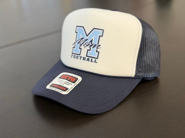FOOTBALL MOM TRUCKER CAP