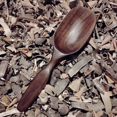 Eater / Hand Carved Eater / Walnut Spoon
