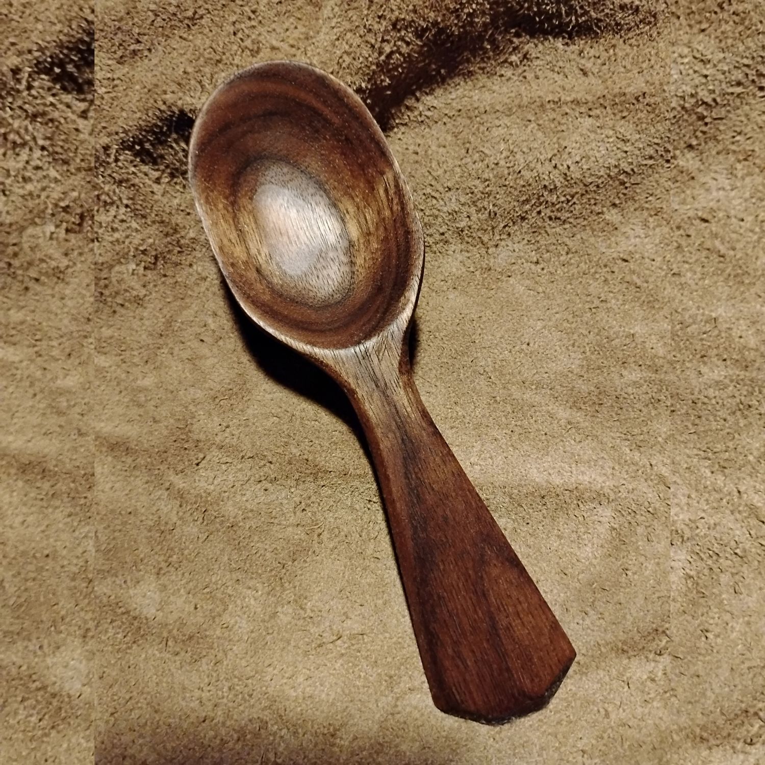 Celtic Eating / Serving Spoon / Walnut Hand Carved Spoon 