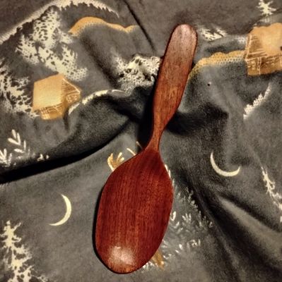 Eater / Kitchen Spoon / Walnut Hand Carved Spoon 
