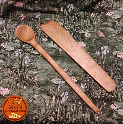 Birch Paddle &amp; Cooking Spoon Set