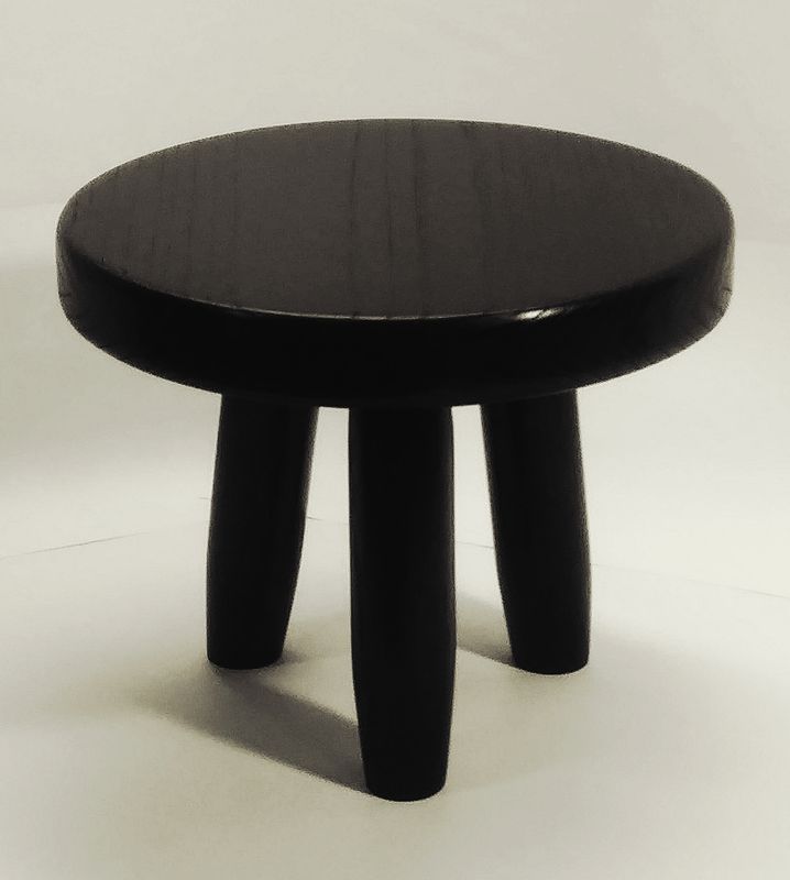 Custom Mid-Century Oak Stools / Plant Stands