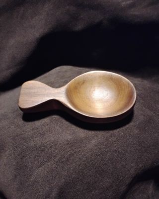 Walnut Hand Carved Kitchen / Coffee Scoop