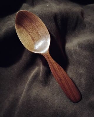 Kitchen Spoon / Eater / Walnut Hand Carved Spoon 