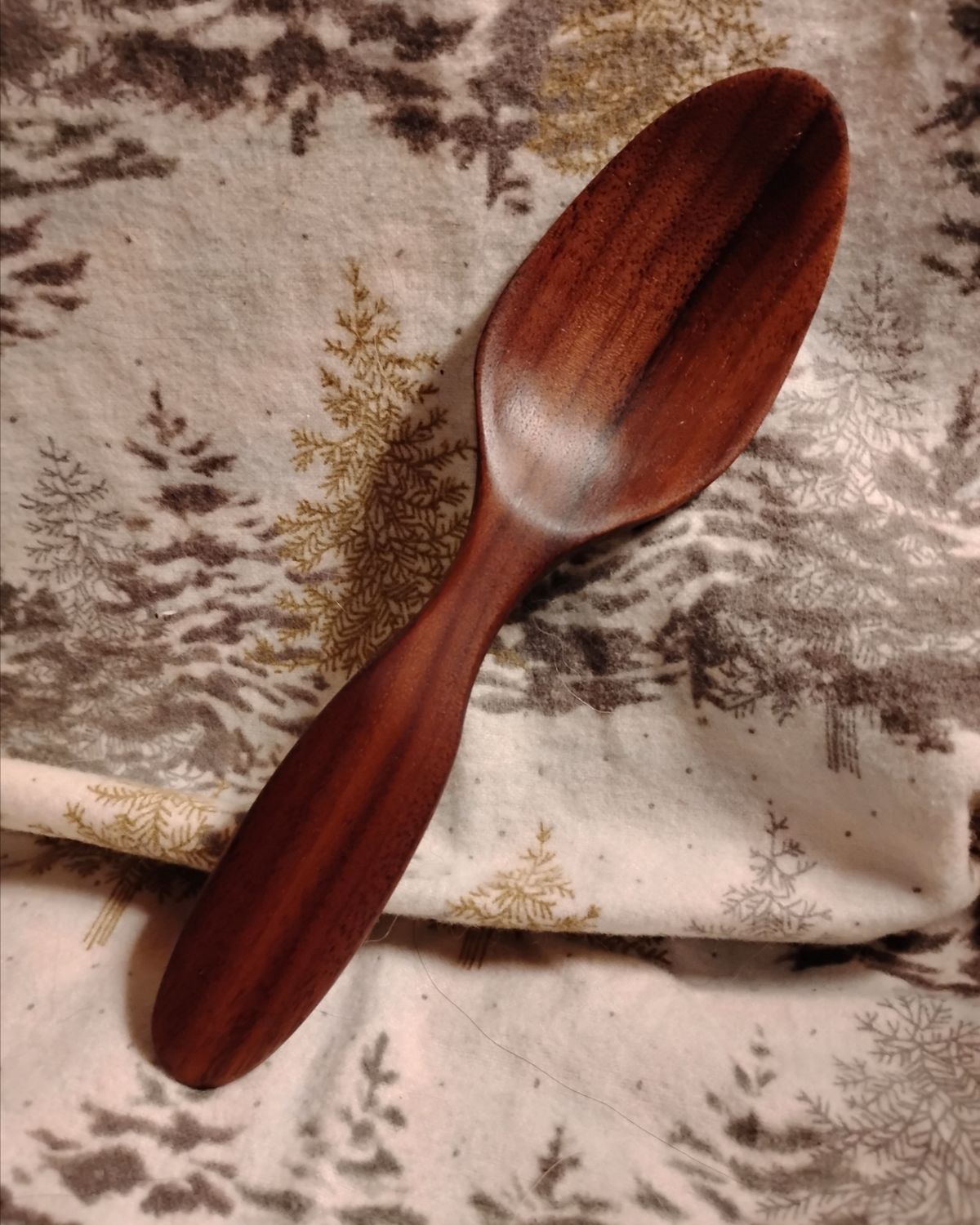 Wooden Spoon / Walnut Hand Carved and Hand Finished Spoon