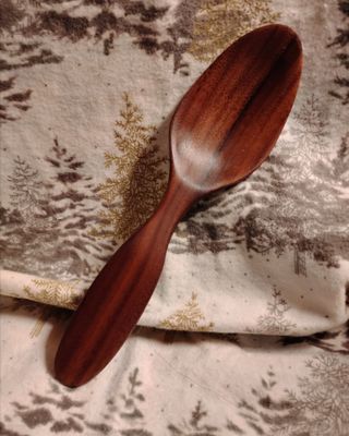 Wooden Spoon / Walnut Hand Carved and Hand Finished Spoon