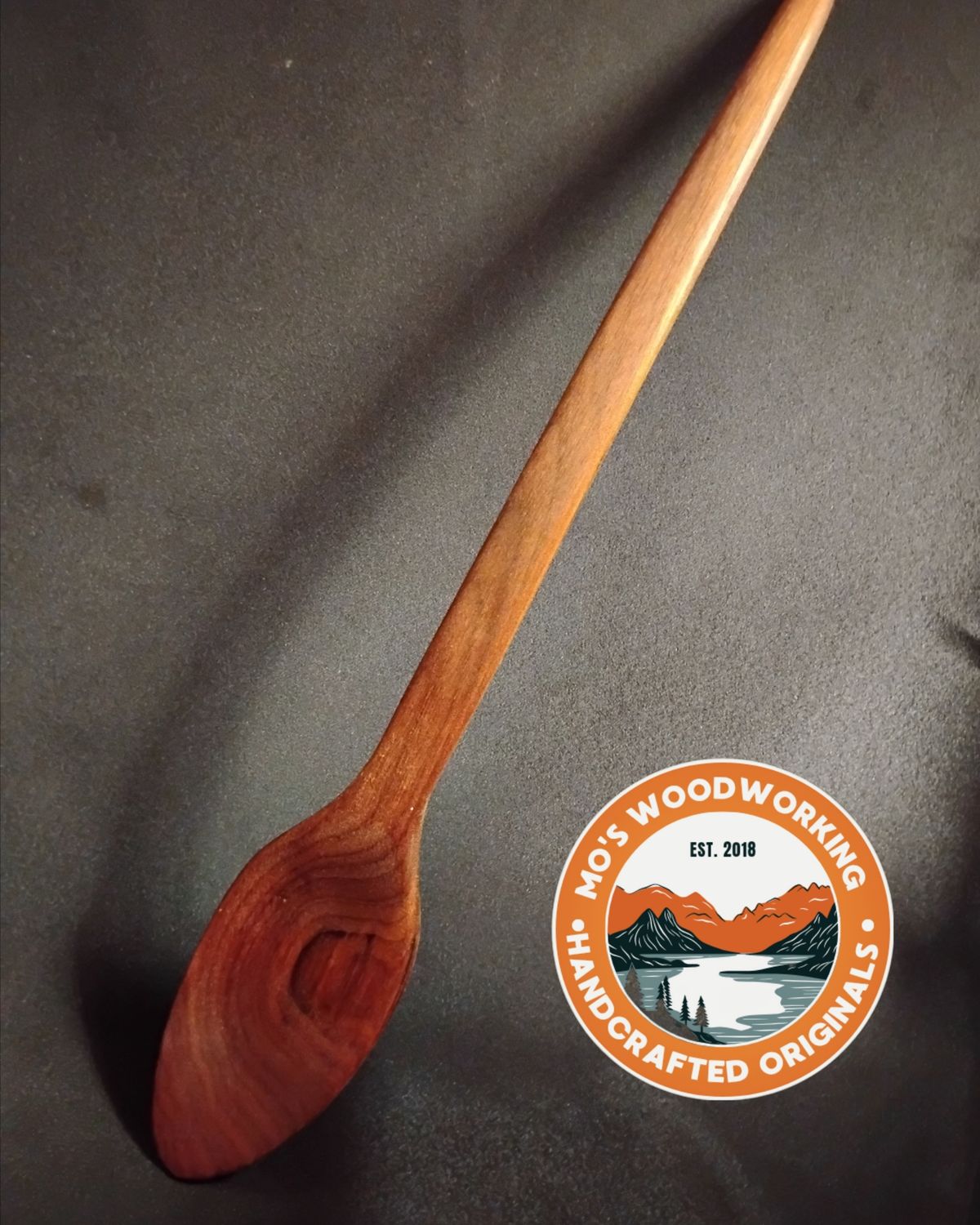 Beautifully Grained Walnut Cook Spoon