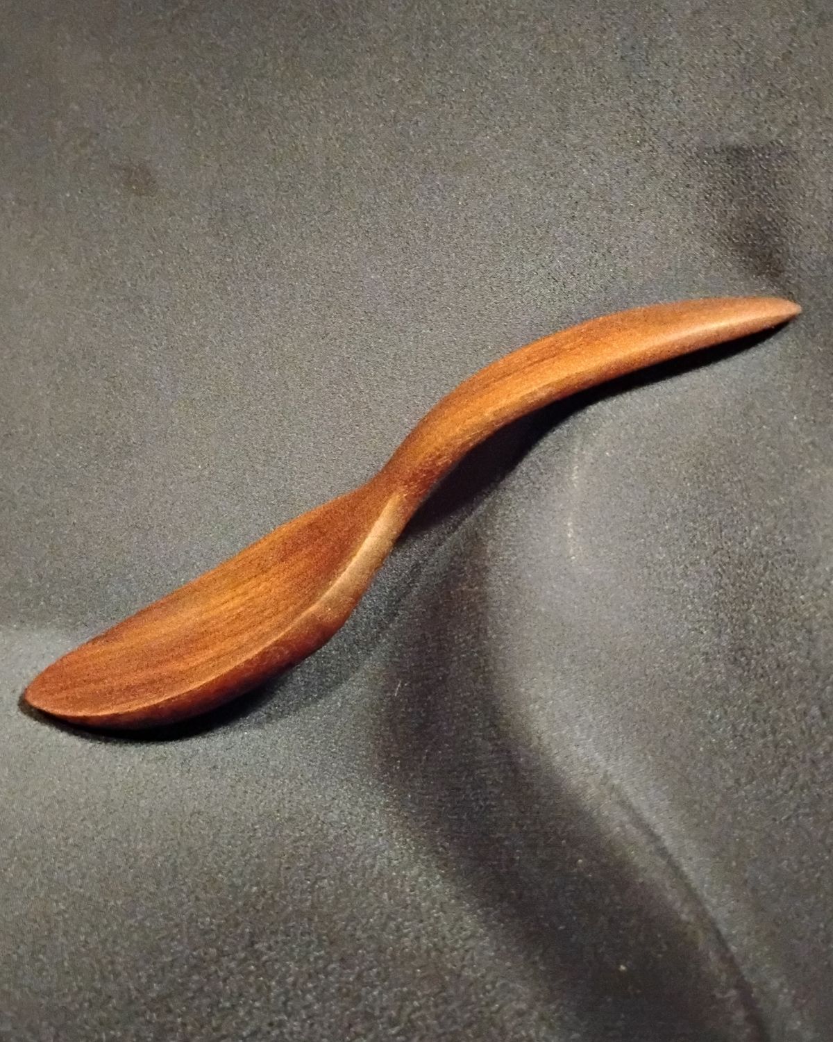Handicap Spoon / Wooden Walnut Eater / Easy Grip Spoon