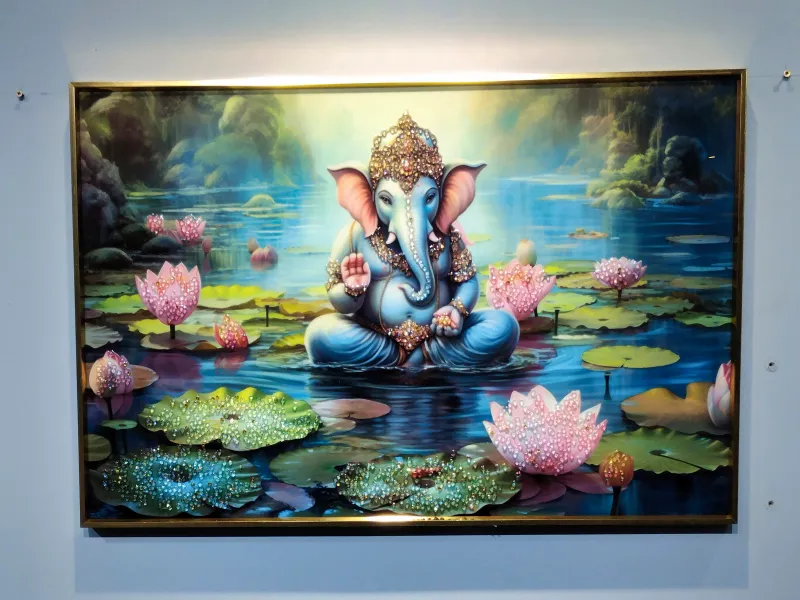 Ganesha Crystal Frame