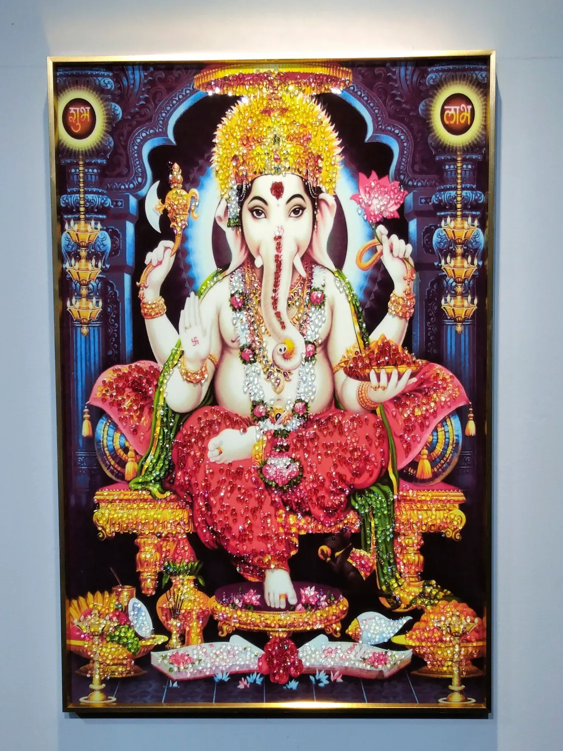 Ganesha Crystal Frame