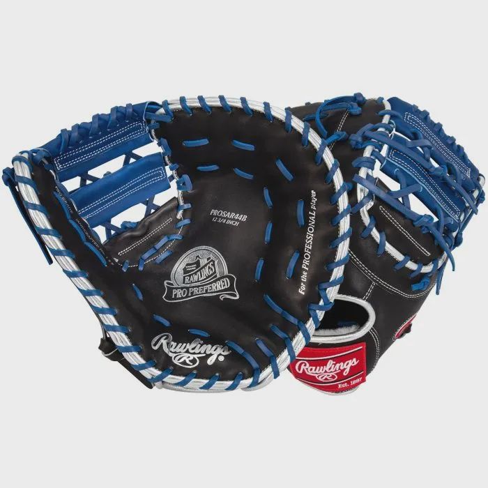 Rawlings 1B Mitt Pro Preferred Black/Blue/Silver 12.75&quot;, Hand: Right Handed
