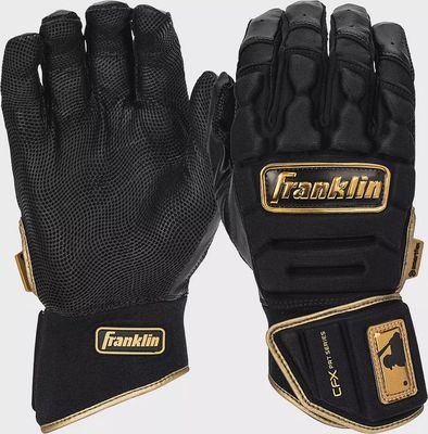Franklin CFX PRT Black/Gold Adult Batting Gloves