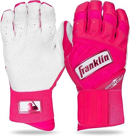 Franklin Powerstrap Infinite Series Pink Batting Gloves Adult, Size: Adult Small