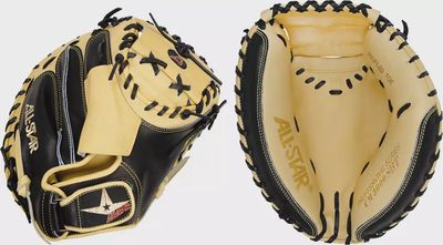 All-Star Pro Elite Catcher's Mitt Black/Tan BB 35"
