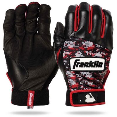 Franklin Digitek Red/Black Adult Batting Gloves