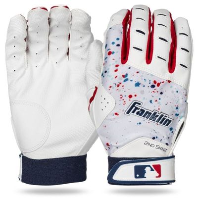 Franklin 2ND Skinz Drip Series USA Color Batting Gloves Adult