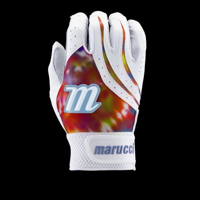 Marucci Iris Rainbow/White Tie Dyed Women's Batting Gloves