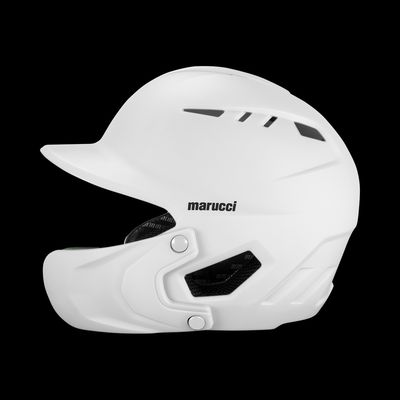 Marucci Duravent White Baseball Helmet w/ Jaw Guard