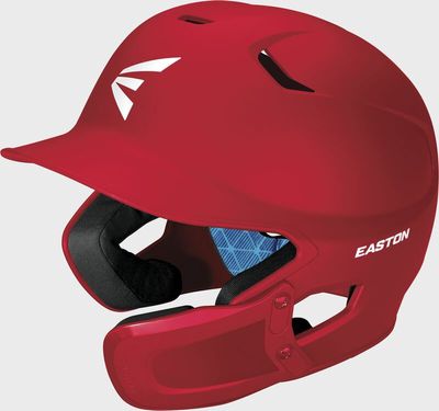 Easton Adult Red Jaw Guard Baseball Helmet