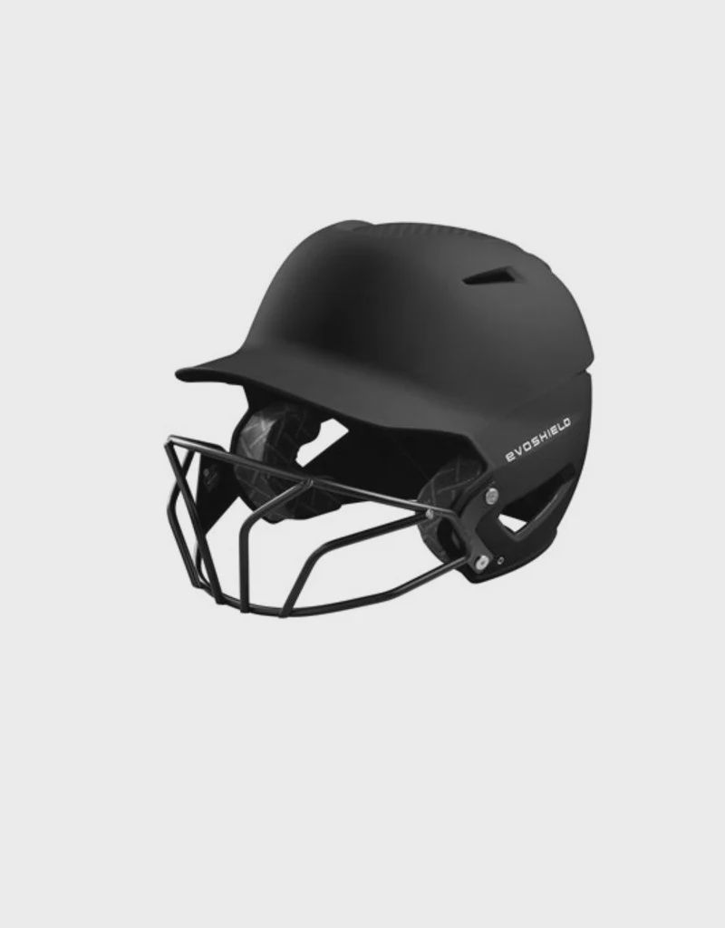 Evoshield XVT Black Softball Helmet w/ Cage, Size: S/M