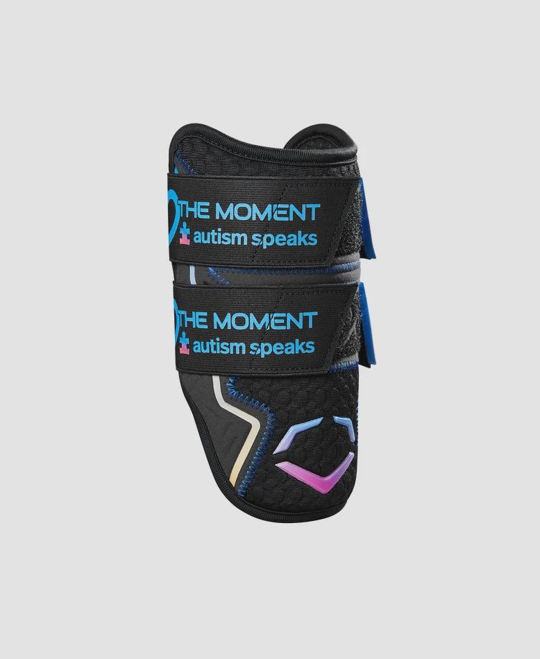 Evoshield Pro-SRZ 2.0 Double Strap Elbow Guard Autism Awareness, Size: Adult Small