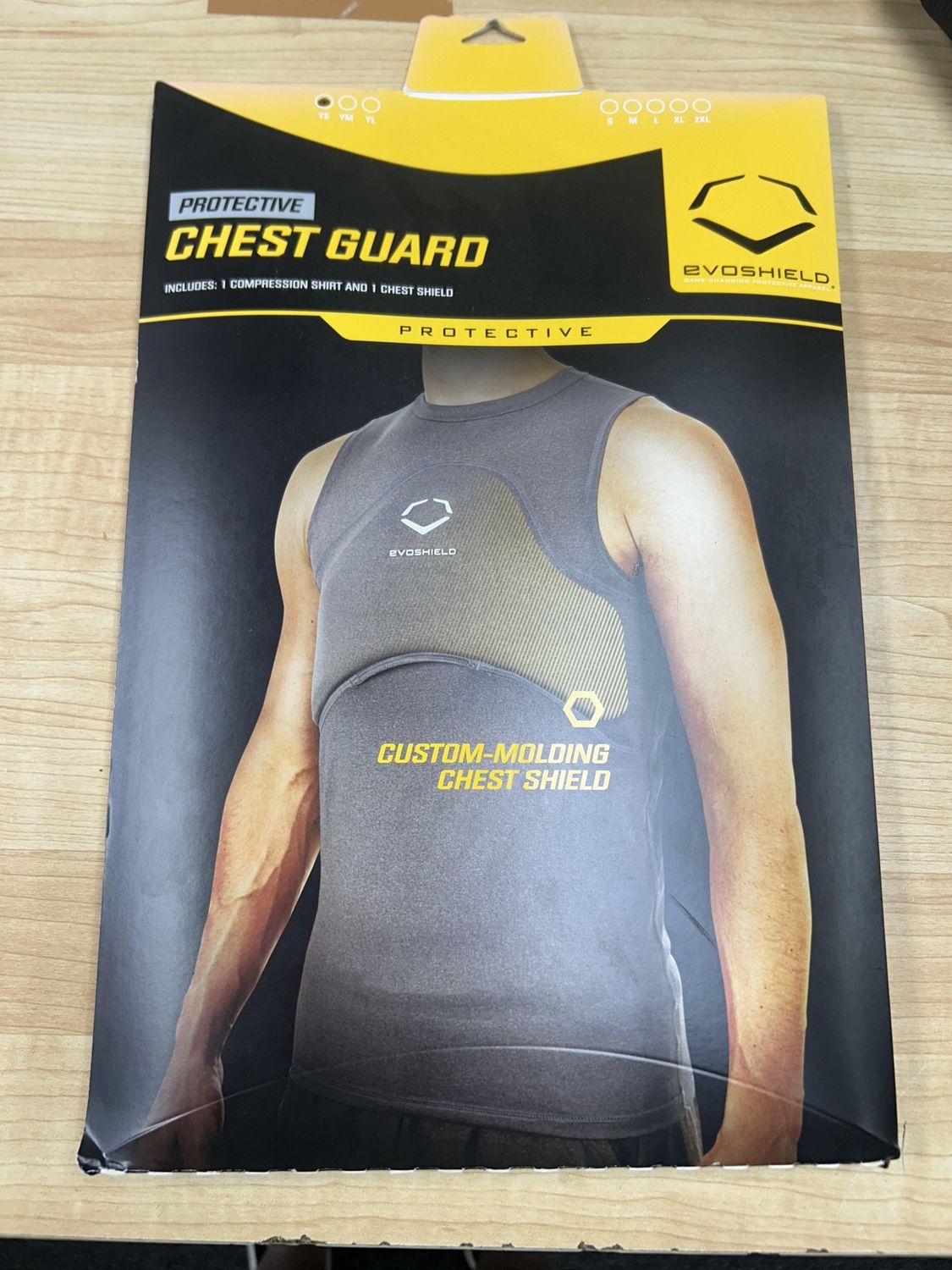 Evoshield Protective Chest Guard Custom Molding, Size: Youth Small