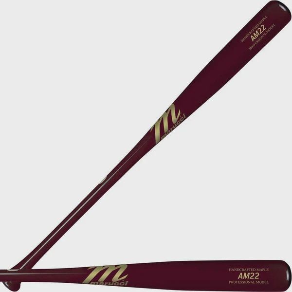 Marucci AM22 Pro Model Wood Bat Red, Size: 32"