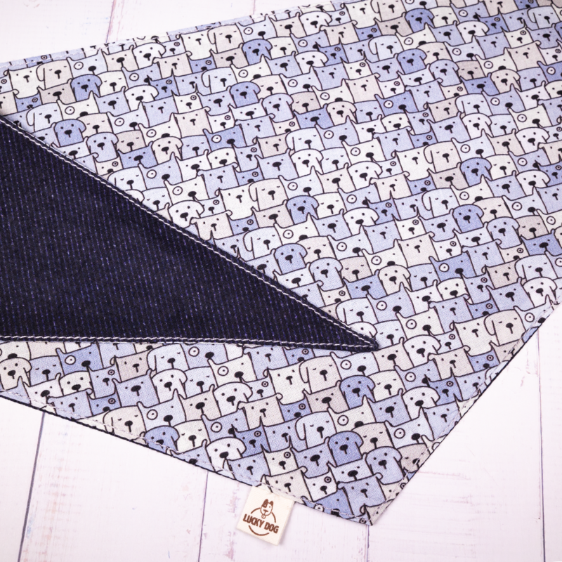 Dog bandana &quot;SQUARE FRIENDS FUN&quot;