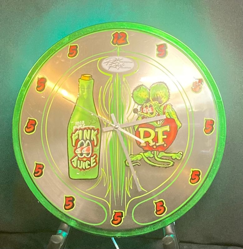 Rat Fink Clock