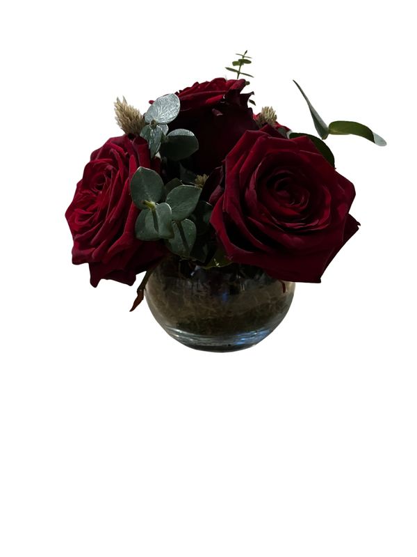 rood Bloemstukje ( valentijn)