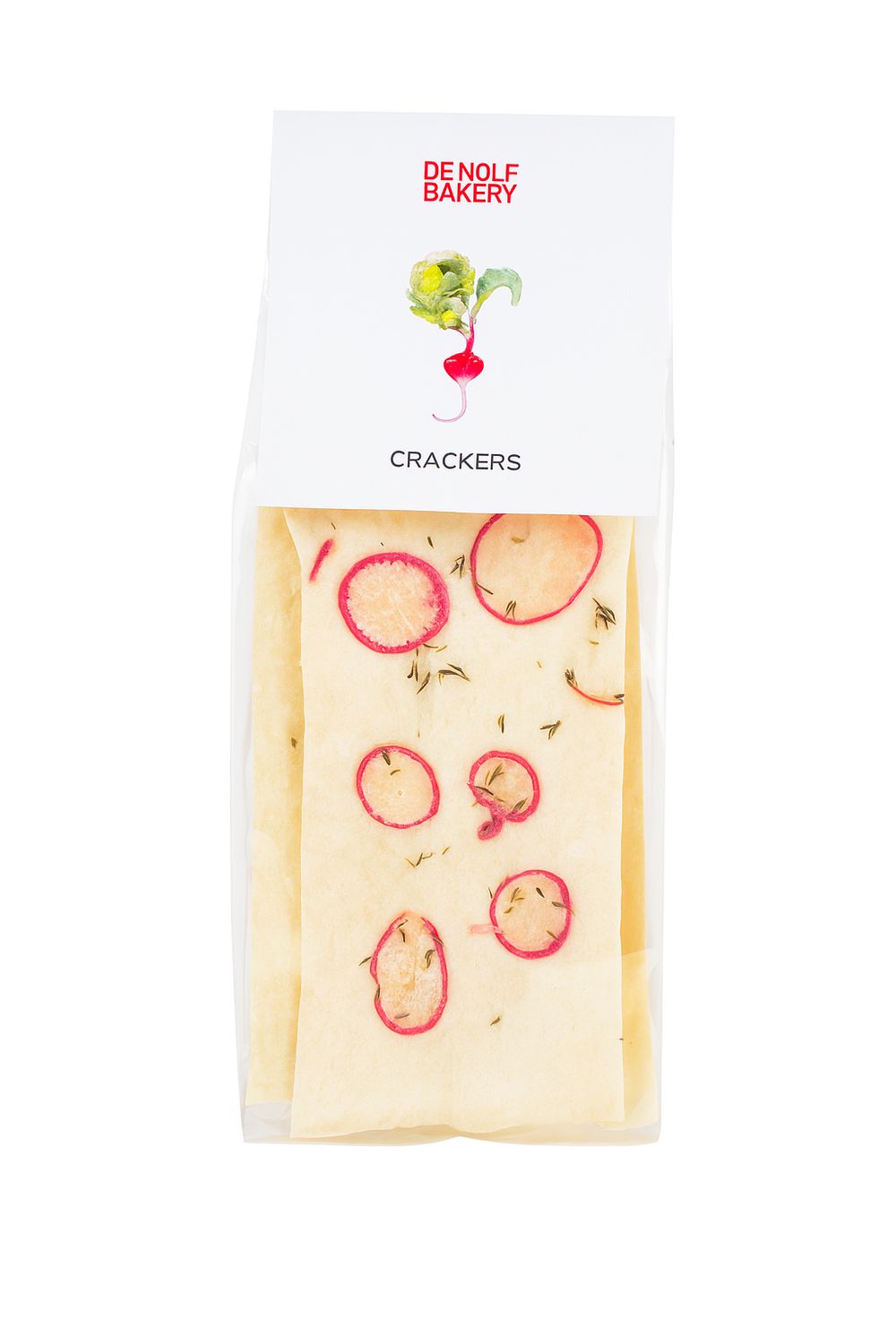 Salty crackers met radijs